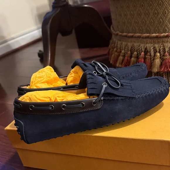 TOD’s Men\'s Navy Loafers, UK9 / US10 Man BLUE Loafers in Suede XXM0ZF0Q920RE08MCU805 | Tods main image 3